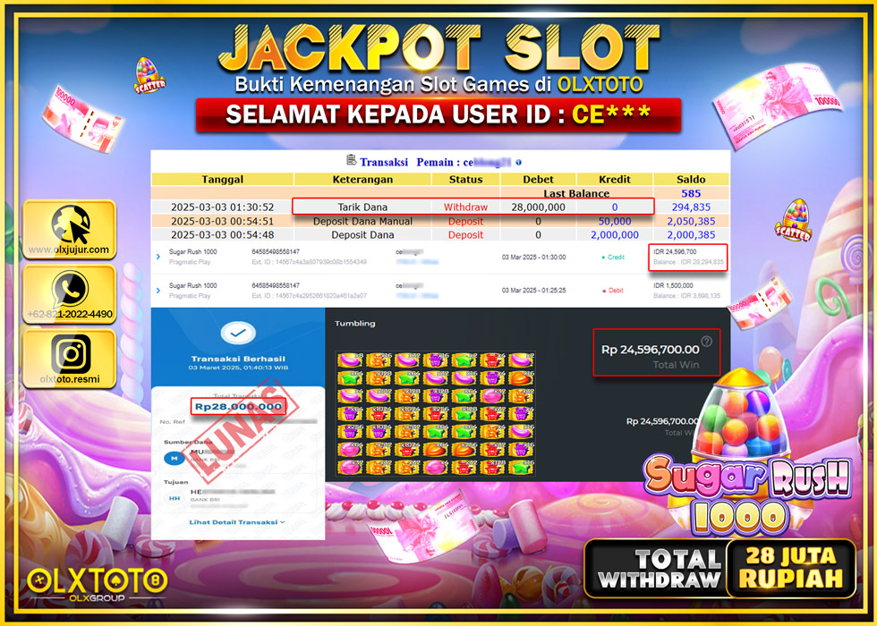 GADING69 JACKPOT TOGEL HONGKONG 100 JUTA - LUNAS